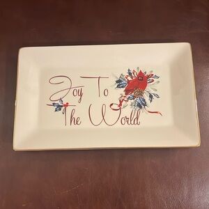Lenox Holiday “Joy To The World” serving plate